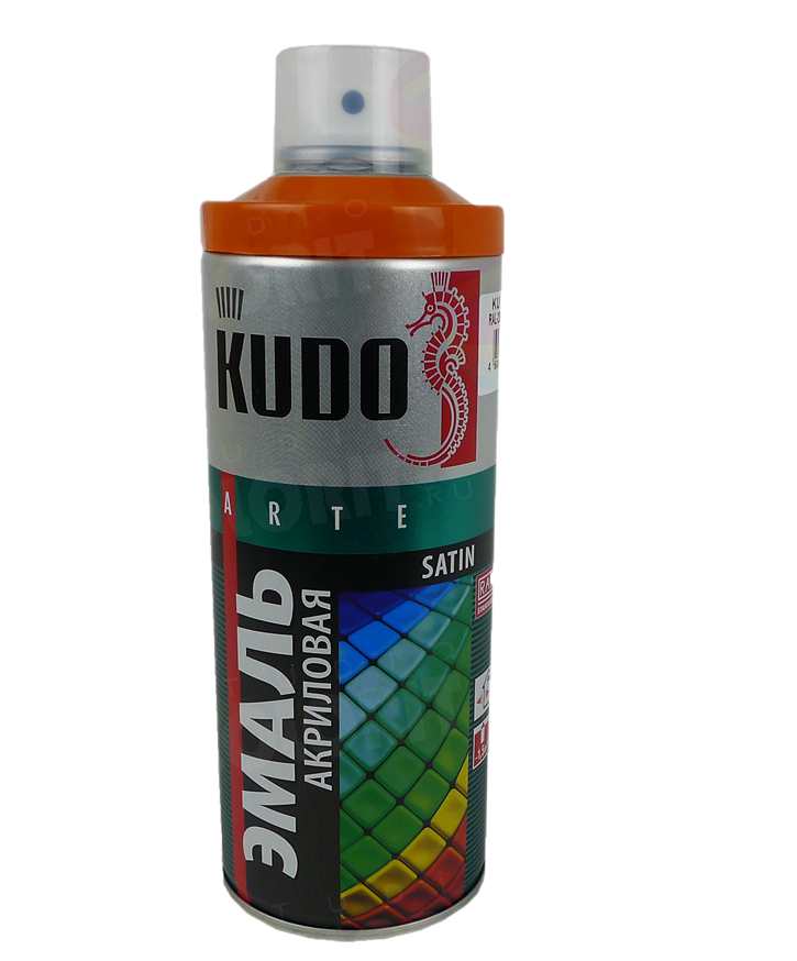 Эмаль универсальная акриловая KUDO satin RAL 2001 оранжевая