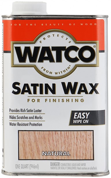 Воск WATCO Satin Wax финишный полуматовый 0,946л