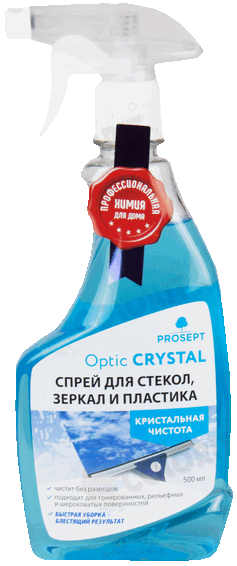 Prosept Optic Crystal спрей для стекол зеркал и пластика 500 мл