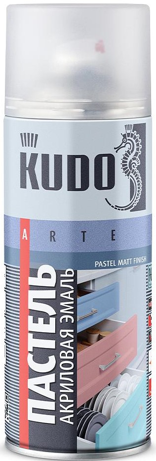 Эмаль акриловая KUDO матовая пастель розовый 0520 R10B 520мл