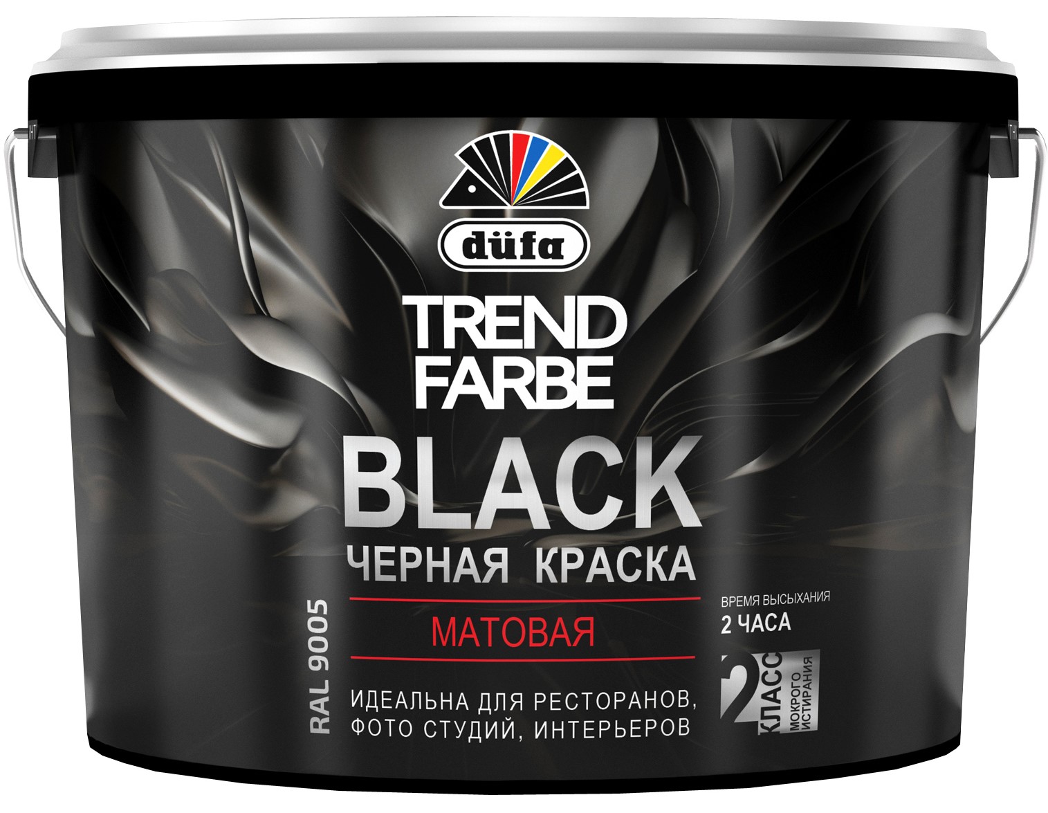 Краска DUFA BLACK, RAL 9005 черная 14кг