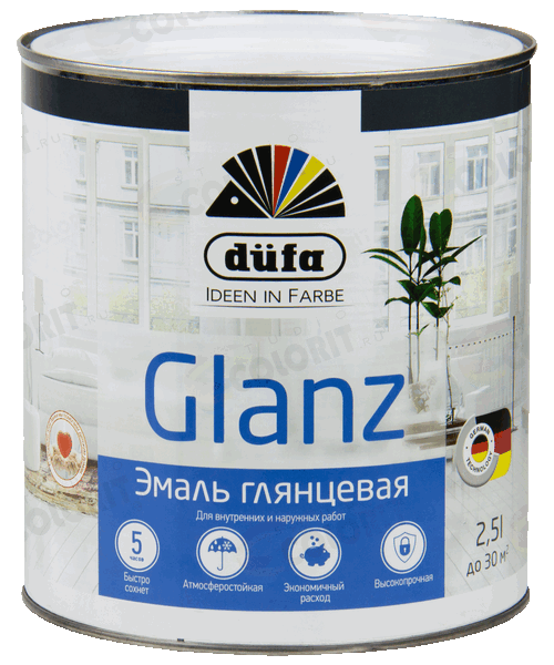Dufa Retail Glanz эмаль глянцевая 2.5 л