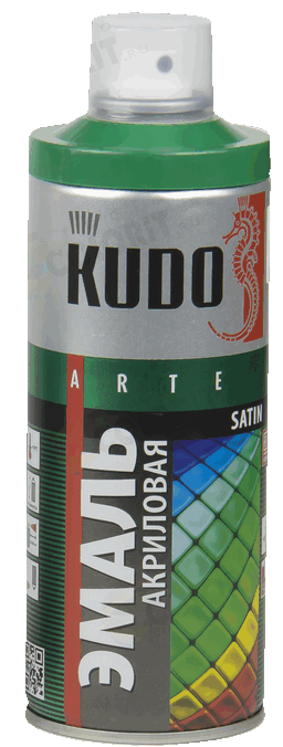 Эмаль универсальная акриловая KUDO satin RAL 6029 зеленая