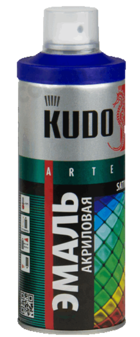 KUDO Кудо Эмаль акриловая универсальная синяя RAL-5002 KU-0A5002