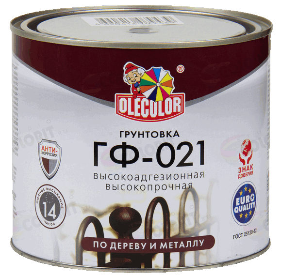 Грунт алкидный красно-коричневый ГФ021 OLECOLOR 2,2 кг