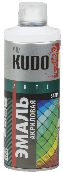 Эмаль универсальная акриловая KUDO satin RAL 9003 белая