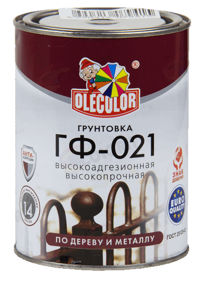 Грунт алкидный красно-коричневый ГФ021 OLECOLOR 1 кг