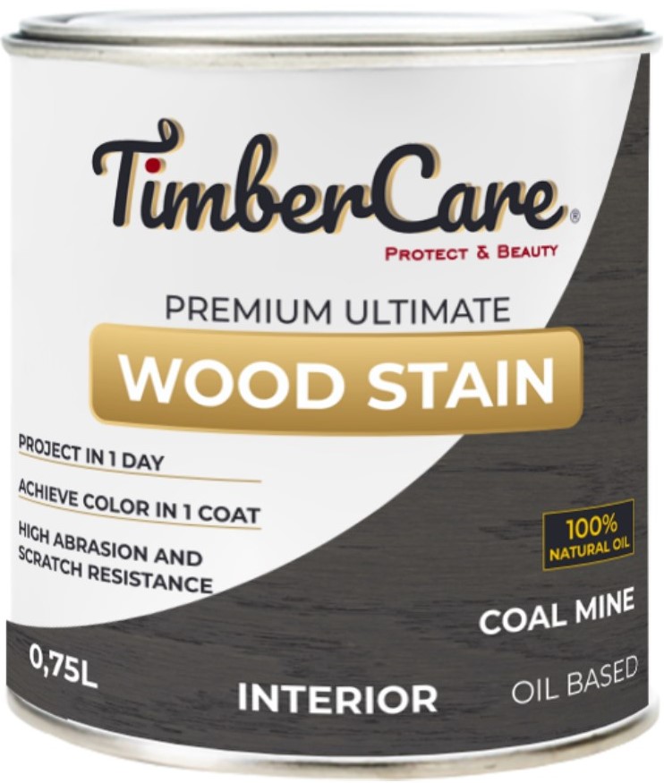 Масло TimberCare Wood Stain угольная шахта 0,75л