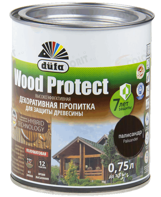 Пропитка для дерева DUFA WOOD PROTECT палисандр 0,75л