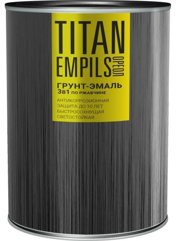 Грунт-эмаль по ржавчине ОРЕОЛ TITAN шоколадно-коричневая RAL 8017 0.9 кг