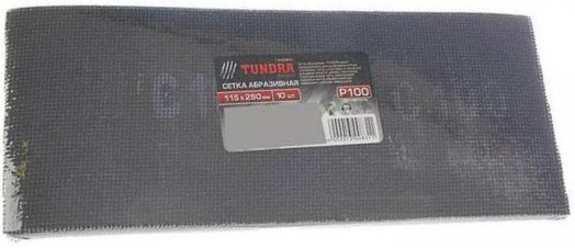 Шлифовальная сетка TUNDRA, P100, 115 х 280мм