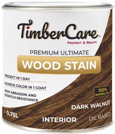 Масло TimberCare Wood Stain темный орех 0,75л