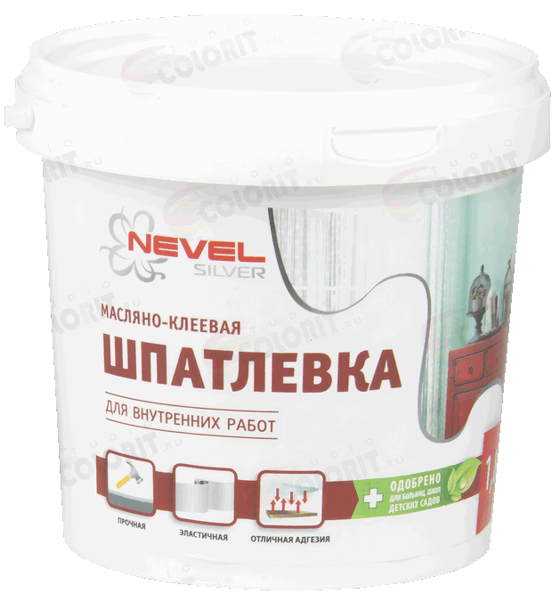 Шпатлевка масляно-клеевая NEVEL SILVER 1,8 кг