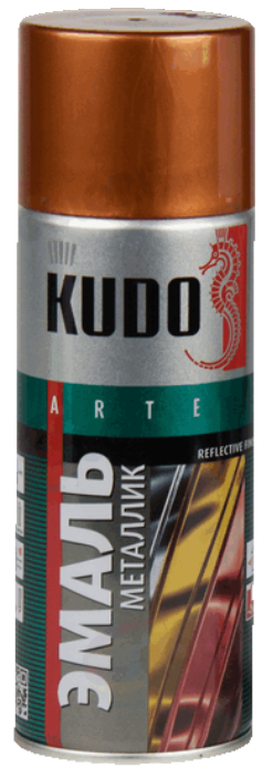 Эмаль универсальная металлик KUDO 520мл медь KU 1030