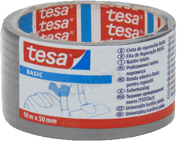 TESA Тканевая лента эконом Basic 150мкр 10м х 50мм