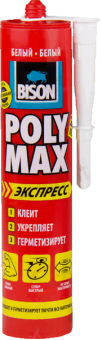 Bison PolyMax Бизон Экспресс клей герметик белый 425 гр
