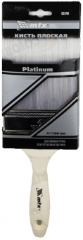 Matrix Кисть плоская Platinum 4, 100 мм искусственная щетина, деревянная ручка