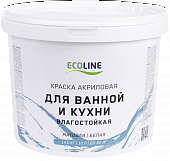 Краска для ванной и кухни ECOLINE 14 кг