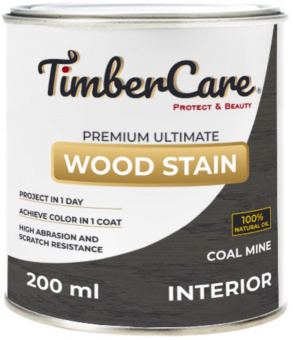 Масло TimberCare Wood Stain угольная шахта 0,2л