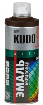 Эмаль универсальная акриловая KUDO satin RAL 8017 шоколадно-коричневый