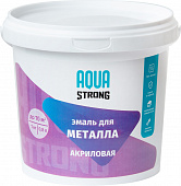 Эмаль для металла красно-коричневая AQUASTRONG 1 кг