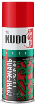 Грунт-эмаль по ржавчине KUDO красная RAL 3020 Грунт-эмаль по ржавчине KUDO красная RAL 3020
