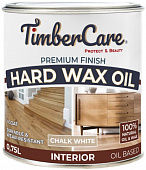 Масло с твердым воском белый мел TimberCare Hard Wax Oil 0,75л