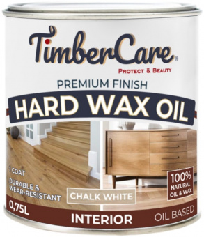 Масло с твердым воском белый мел TimberCare Hard Wax Oil 0,7л