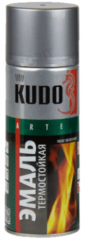 KUDO кудо Эмаль термостойкая серебристая KU-5001