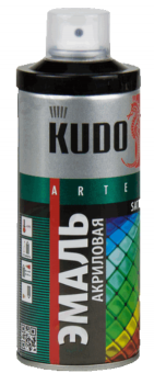 KUDO Кудо Эмаль акриловая универсальная черная RAL-9005 KU-0A9005