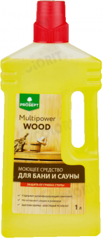 Моющее средство для бани и сауны Prosept Multipower Wood 1л