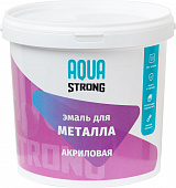 Эмаль для металла красно-коричневая AQUASTRONG 6 кг