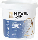 Краска NEVEL GOLD 20 моющаяся 3,5 кг