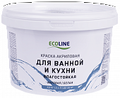 Краска для ванной и кухни ECOLINE 3 кг