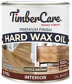 Масло с твердым воском темно-коричневый TimberCare Hard Wax Oil 0,75л