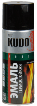 KUDO Кудо эмаль термостойкая черная KU-5002