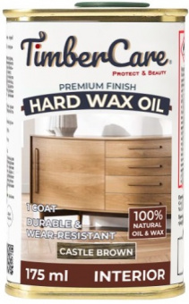 Масло с твердым воском темно коричневый TimberCare Hard Wax Oil 0,175л